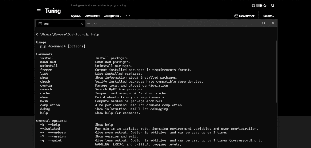 python download pip